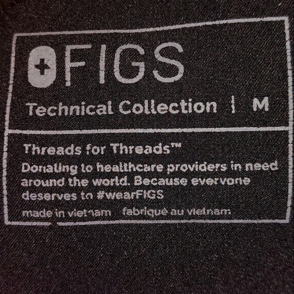 FIGS Women's High Waist Zamora Jogger Scrub Pants Black M  EUC Style: M21SW2051 - Picture 10 of 13